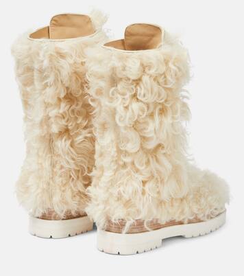 Shearling lace-up boots | Magda Butrym