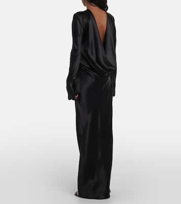 Abito lungo Palladium in raso | Christopher Esber