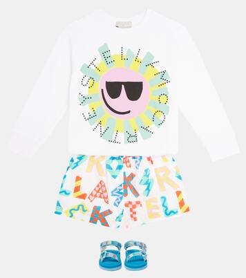 Printed cotton jersey sweatshirt | Stella McCartney Kids