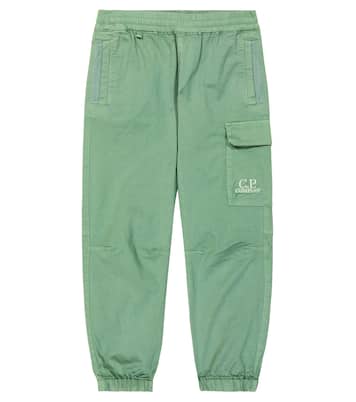 Cotton-blend gabardine cargo pants | C.P. Company Kids