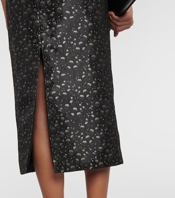 Robe midi Adelaide en brocart métallisé | Markarian