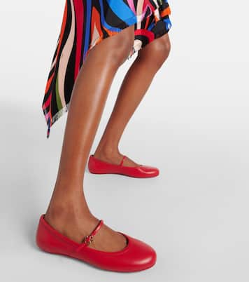 Carla leather Mary Jane flats | Gianvito Rossi