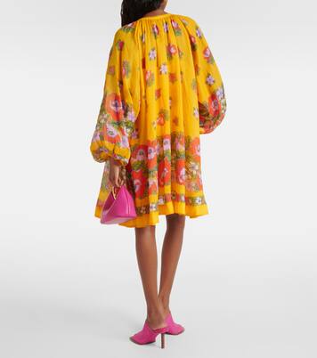 Robe en ramie à fleurs | Alémais