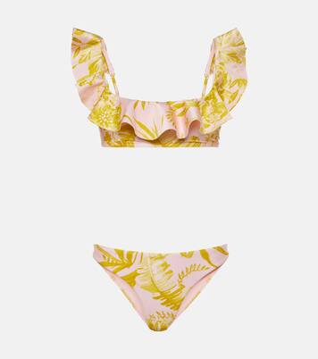 Golden floral bikini | Zimmermann