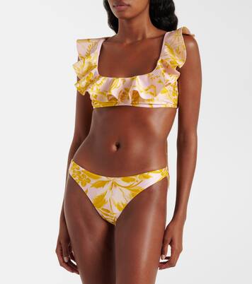 Golden floral bikini | Zimmermann