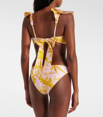 Golden floral bikini | Zimmermann
