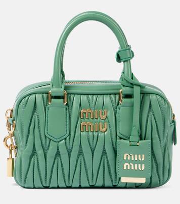 Arcadie Small matelassé leather tote bag | Miu Miu