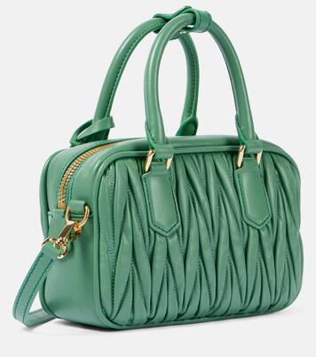 Arcadie Small matelassé leather tote bag | Miu Miu