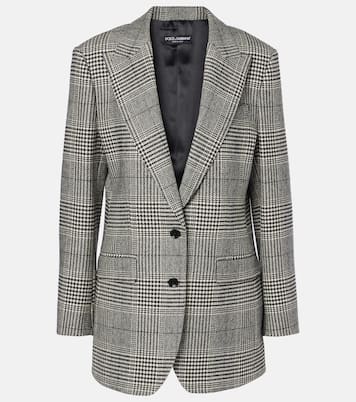 Prince of Wales check wool-blend blazer | Dolce&Gabbana