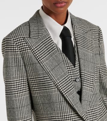 Prince of Wales check wool-blend blazer | Dolce&Gabbana