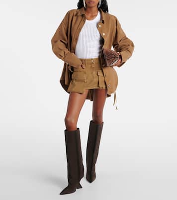 Tank top in cotone con cristalli | The Attico