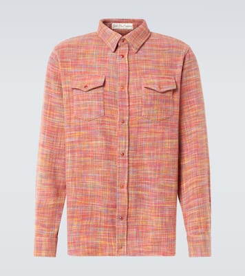 Flower space-dyed cashmere shirt | God's True Cashmere