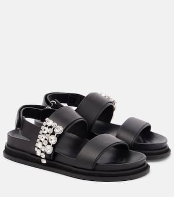 Sandalen Verity aus Leder mit Kristallen | Jimmy Choo