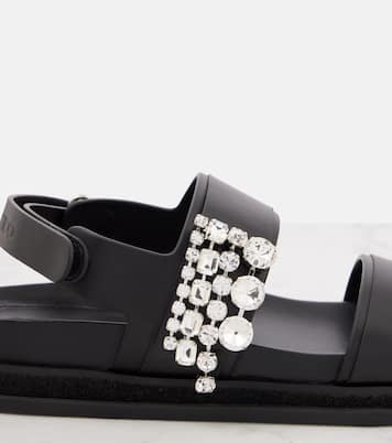 Sandalen Verity aus Leder mit Kristallen | Jimmy Choo