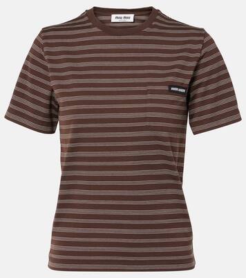 T-Shirt aus Baumwolle | Miu Miu