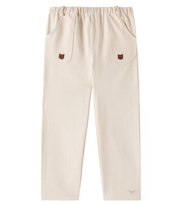 Kassim embroidered cotton straight pants | Donsje