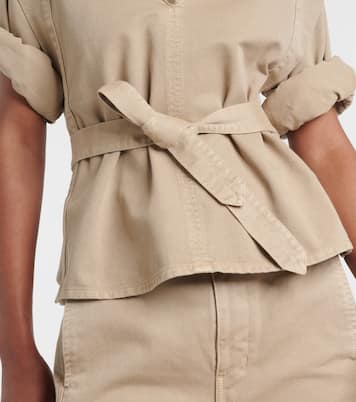 Pull sans manches en denim de coton | Lemaire