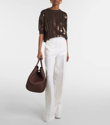 Top Empoli en lin à sequins | Max Mara