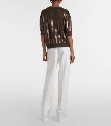 Top Empoli en lin à sequins | Max Mara