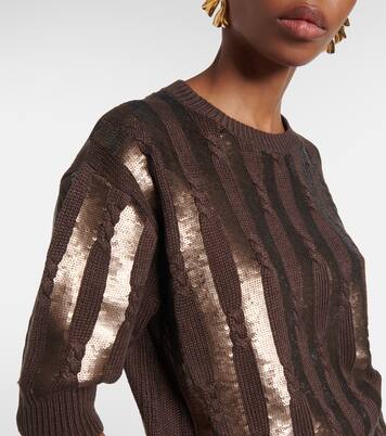 Top Empoli en lin à sequins | Max Mara