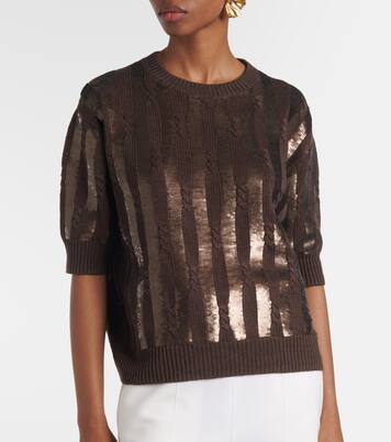 Top Empoli en lin à sequins | Max Mara
