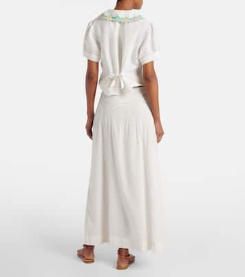 Bestickter Maxirock Vienne aus Baumwolle | Rixo