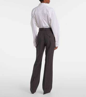 High-Rise-Hose aus Wolle | Bottega Veneta