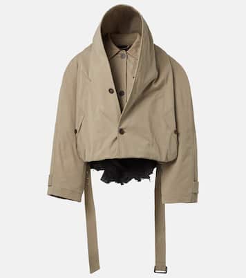 Gabardina de algodón deconstruida | Balenciaga