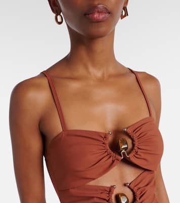 Abito lungo Pierced Orbit in jersey | Christopher Esber