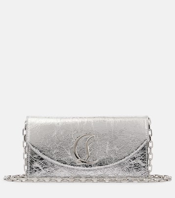 Loubi54 metallic leather clutch | Christian Louboutin