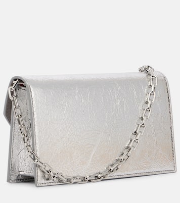 Loubi54 metallic leather clutch | Christian Louboutin