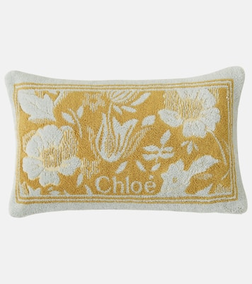 Chloé Plage floral cotton terry beach pillow | Chloé