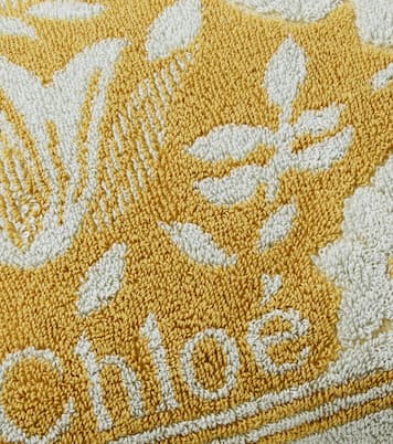 Chloé Plage floral cotton terry beach pillow | Chloé