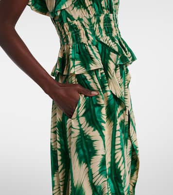 Abito midi Brielle in seta crêpe de chine | Ulla Johnson