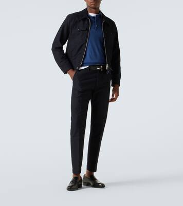 캐시미어 실크 폴로 스웨터 | Tom Ford
