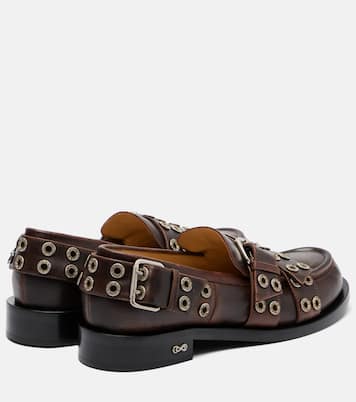Buckle Belt leather loafers | Mach & Mach