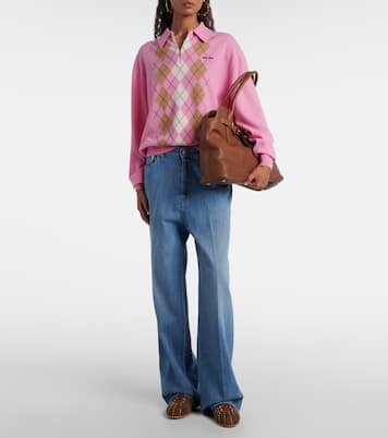 Sneakers Ballet Runner aus Veloursleder mit Kristallen | Mach & Mach