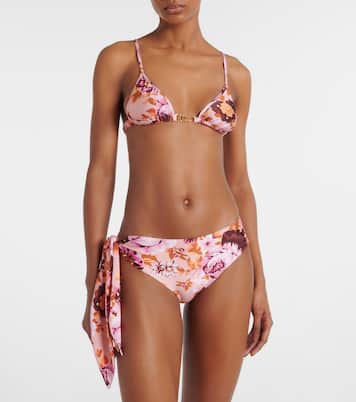 Floral low-rise bikini bottoms  | Chloé