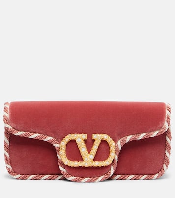 Clutch Locò Mini in velluto | Valentino Garavani