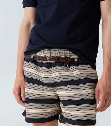 Braided leather belt | Prada