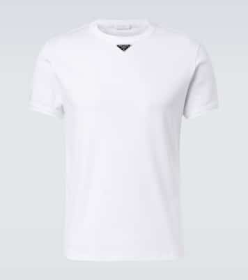 Triangle cotton jersey T-shirt | Prada
