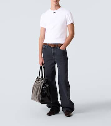 Triangle cotton jersey T-shirt | Prada