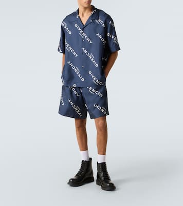 Bermuda-Shorts Givenchy Shadow aus Seide | Givenchy
