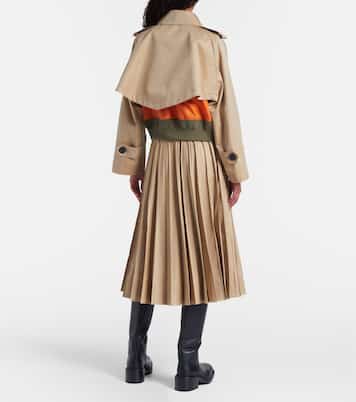 Cotton-blend gabardine and twill jacket | Sacai
