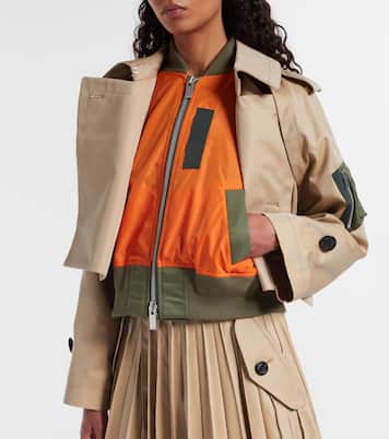 Cotton-blend gabardine and twill jacket | Sacai