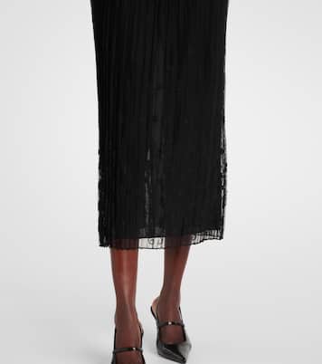 Bestickter Midirock aus Tüll  | Toteme