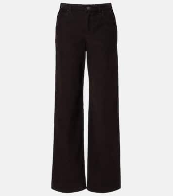 Pantalon droit Eglitta en velours côtelé de coton | The Row