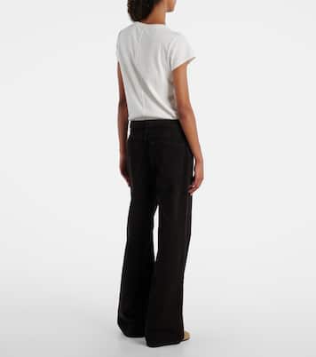 Pantalon droit Eglitta en velours côtelé de coton | The Row