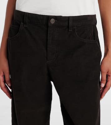 Pantalon droit Eglitta en velours côtelé de coton | The Row