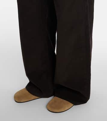 Pantalon droit Eglitta en velours côtelé de coton | The Row